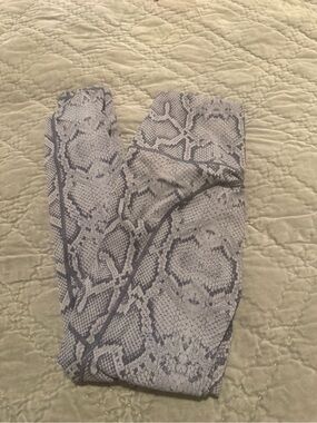 Varley Gray Snake Print Leggings